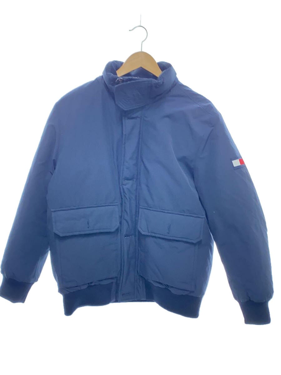 【中古】TOMMY HILFIGER◆ダウンジャケット/XL/コットン/NVY/無地/MW0MW09456-403【メンズウェア】