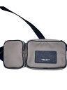 【中古】GIORGIO ARMANI◆ウエストバッグ/--/GRY【バッグ】