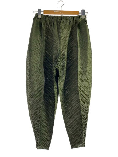 【中古】PLEATS PLEASE ISSEY MIYAKE◆ボトム/3/ポリエステル/KHK/PP33JF503【メンズウェア】 【中古】PLEATS PLEASE ISSEY MIYAKE◆ボトム/3/ポリエステル/KHK/PP33JF503【メンズウェア】