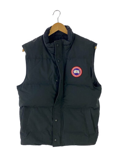 【中古】CANADA GOOSE◆ダウンベスト/M/ナイロン/BLK/無地/4151M/Garson Vest/ワンポイント/スナップボタン【メンズウェア】 【中古】CANADA GOOSE◆ダウンベスト/M/ナイロン/BLK/無地/4151M/Garson Vest/ワンポイント/スナップボタン【メンズウェア】