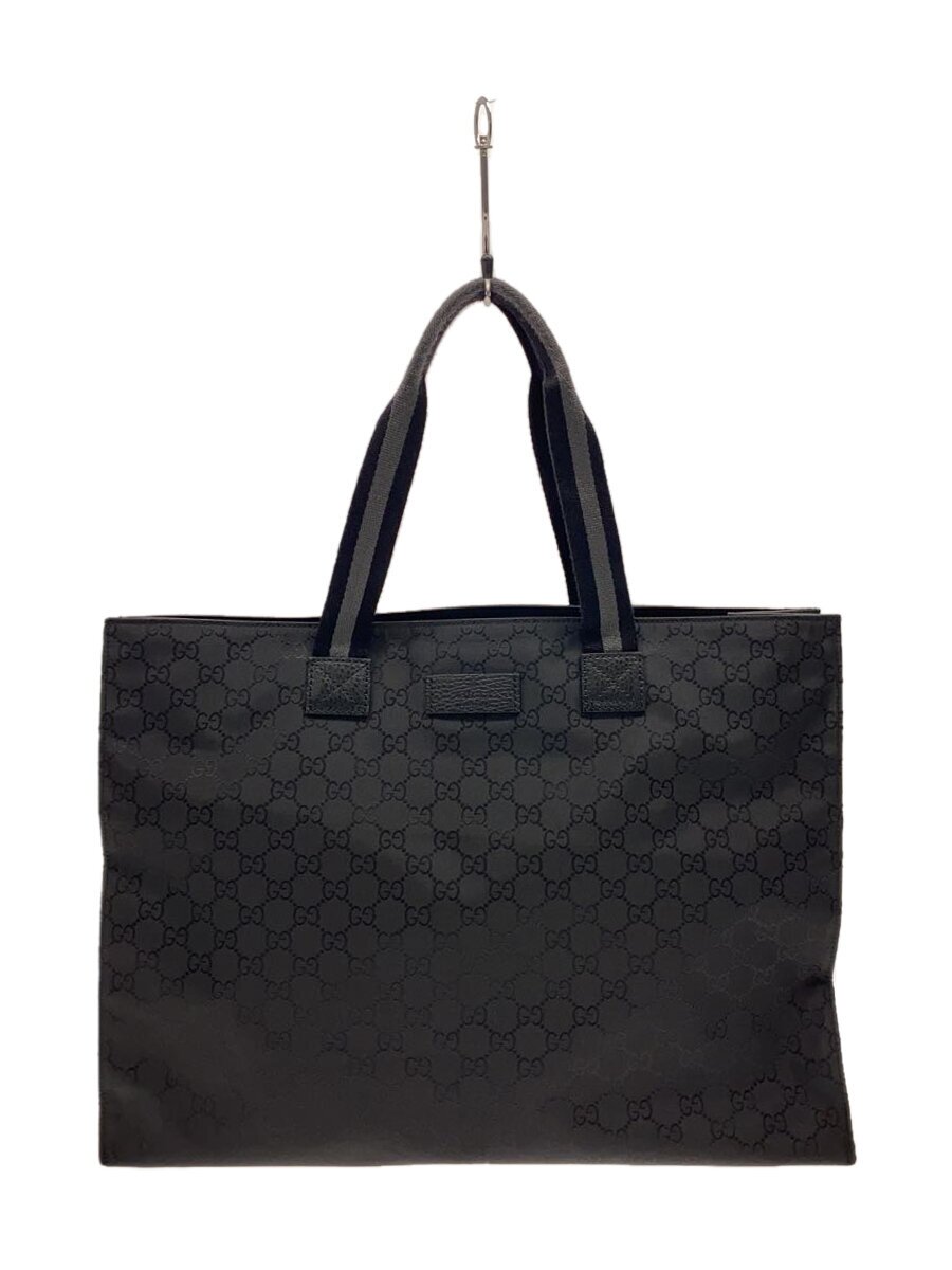 GUCCI - 【中古】GUCCI◆トートバッグ/ブラック/449176/グッチ【バッグ】