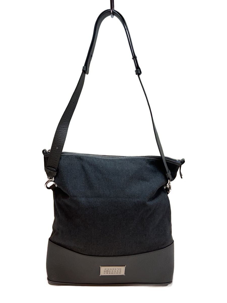 Maison Margiela◆5AC HOBO MEDIUM/キャンバス/BLK/sb1wg0043 p4348