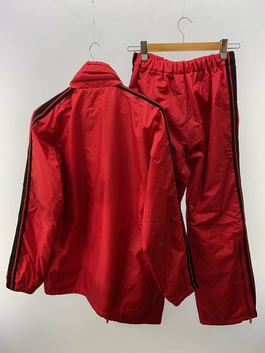 【中古】ASICS◆セットアップ/--/ナイロン/RED【メンズウェア】