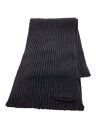 【中古】PRADA◆ニットマフラー/ウール/グレー/メンズ/UMS180【服飾雑貨他】