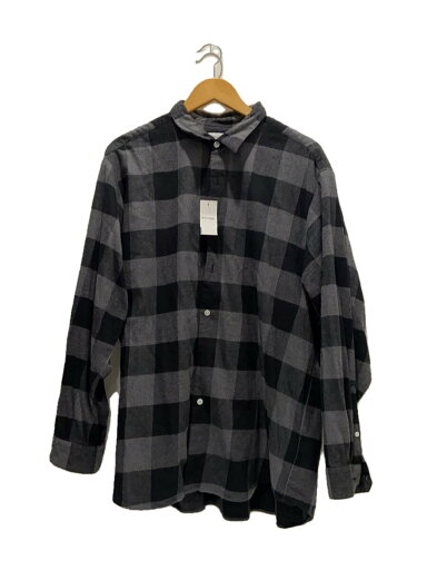【中古】uniform experiment◆長袖シャツ/3/コットン/BLK/チェック/UE-222023【メンズウェア】 【中古】uniform experiment◆長袖シャツ/3/コットン/BLK/チェック/UE-222023【メンズウェア】