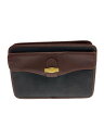 【中古】dunhill◆セカンドバッグ/レザー/BRW【バッグ】