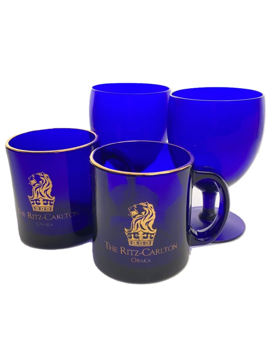 【中古】RITZ-CARLTON/グラス/4点セット/BLU【キッチン用品】