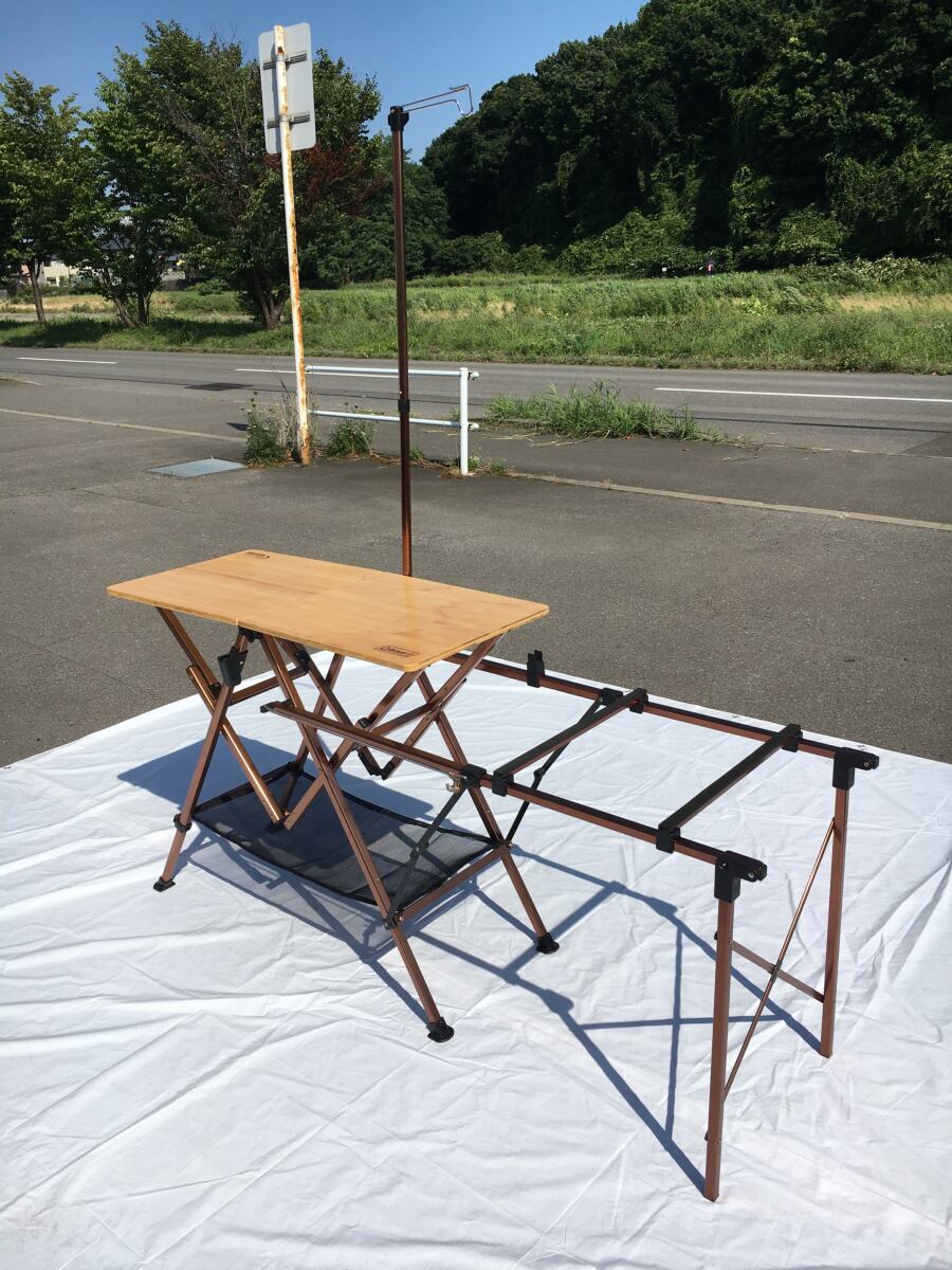 【中古】Coleman テーブル コンフォートマスター ワンタッチキッチンテーブル 2000010520/BEG【スポーツ】