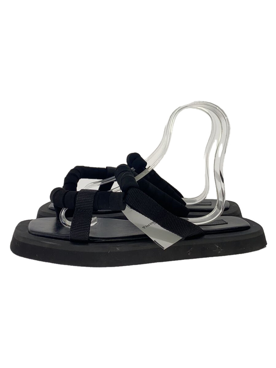 【中古】Hender Scheme◆サンダル/ブラック/メンズ【シューズ】