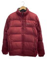 【中古】EDDIE BAUER◆ダウンジャケット/S/ポリエステル/BRD/無地【メンズウェア】
