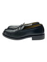 【中古】HARUTA◆ローファー/26.5cm/BLK/レザー【シューズ】