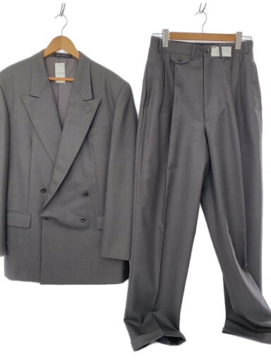 【中古】Yohji Yamamoto COSTUME D’HOMME◆ホツレ・汚れ有/90s/セットアップ/--/ウール/GRY/ダブル【メンズウェア】 【中古】Yohji Yamamoto COSTUME D’HOMME◆ホツレ・汚れ有/90s/セットアップ/--/ウール/GRY/ダブル【メンズウェア】