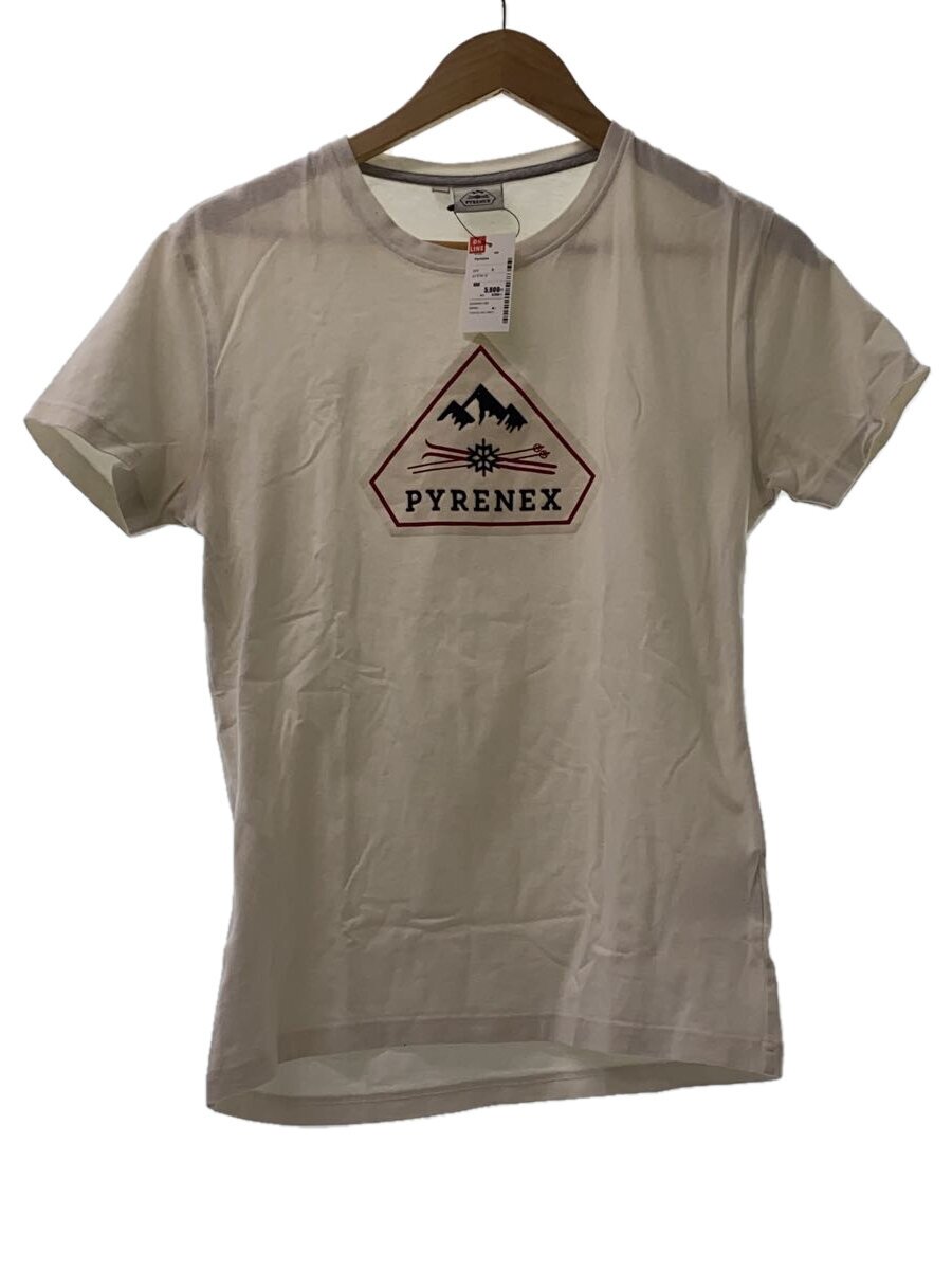 【中古】Pyrenex◆Tシャツ/S/コットン/WHT【メンズウェア】