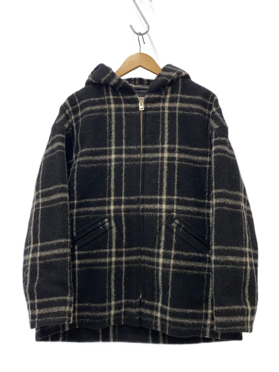 【中古】COOTIE◆コート/S/ウール/BLK/チェック//【メンズウェア】