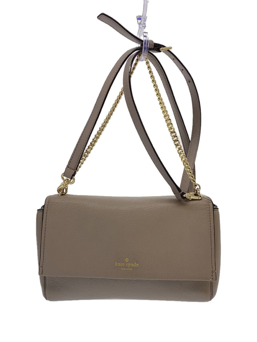 KATE SPADE - 【中古】kate spade new york◆ショルダーバッグ/レザー/無地/WKRU5319【バッグ】