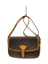 【中古】LOUIS VUITTON◆ソローニュ_モノグラム・キャンバス_BRW/PVC/BRW【バッグ】
