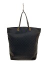 【中古】GUCCI◆トートバッグ_GGキャンバス/キャンバス/BLK/総柄【バッグ】