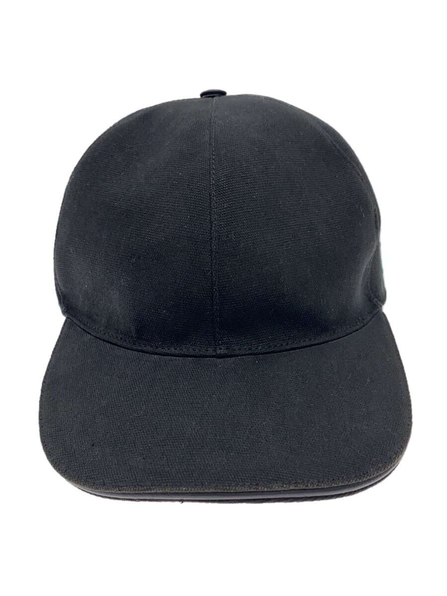 Cap - 【中古】GUCCI◆キャップ/--/コットン/BLK/無地/メンズ/387554 4H010【服飾雑貨他】