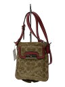 【中古】COACH◆ショルダーバッグ/キャンバス/BEG/総柄【バッグ】