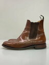 【中古】Loake◆サイドゴアブーツ/UK7.5/BRW/レザー【シューズ】