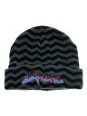 yÁzSupreme17AW/Zig Zag Stripe Beanie/FREE/Rbg/GRY/{[_[/YyGݑz