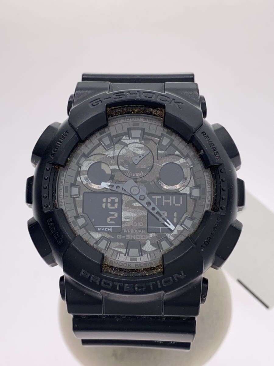 【中古】CASIO◆クォーツ腕時計・G-SHOCK/デジアナ/BLK//【服飾雑貨他】