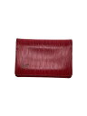 【中古】LOUIS VUITTON◆カードケース/レザー/RED/レディース/M23969【服飾雑貨他】