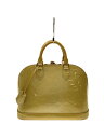 【中古】LOUIS VUITTON◆アルマMM_モノグラム・ヴェルニ_PNK/エナメル/YLW【バッグ】(4)
