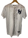 【中古】Majestic◆スポーツウェアー/XL/ホワイト/白/ストライプ/ネイビー/TANAKA/NY【スポーツ】(4)