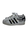 【中古】adidas◆ローカットスニーカー/22.5cm/WHT/FX3600/SUPER STAR/刺繍【シューズ】