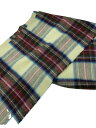 【中古】Johnston’s Of Elgin◆マフラー/カシミア/BEG/チェック/メンズ【服飾雑貨他】