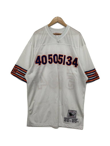 【中古】mitchell&ness◆フットボールTシャツ/--/ポリエステル/WHT【メンズウェア】 【中古】mitchell&ness◆フットボールTシャツ/--/ポリエステル/WHT【メンズウェア】