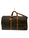 【中古】LOUIS VUITTON◆キーポル・バンドリエール45_モノグラム・キャンバス_BRW/PVC/BRW/モノグラム【バッグ】