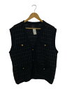 【中古】ROSE BUD◆23AW/ツイードニットベスト/FREE/コットン/BLK/600-3216002【レディースウェア】(4)