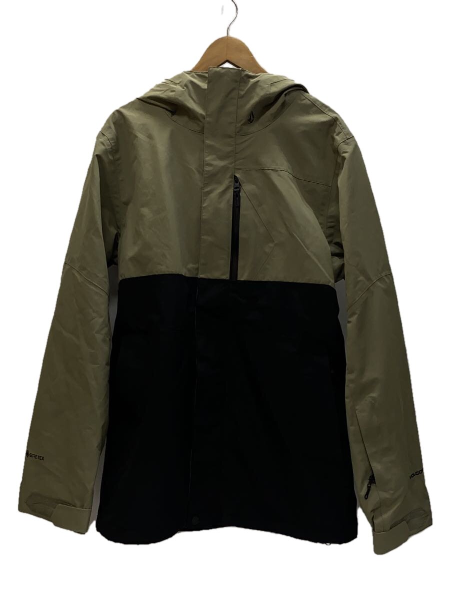 【中古】VOLCOM◆ウェアートップス/M/KHK×BLK/G0652406/23-24【スポーツ】