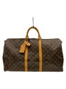 【中古】LOUIS VUITTON◆キーポル55_モノグラム・キャンバス_BRW/PVC/BRW【バッグ】