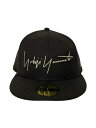 【中古】NEW ERA◆キャップ/7 3/8/コットン/BLK/メンズ【服飾雑貨他】