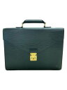 【中古】LOUIS VUITTON◆モスコバ_タイガ_BLK/レザー/BLK【バッグ】