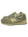 【中古】NEW BALANCE◆U574/グレー/25.5cm/GRY/スウェード【シューズ】(4)