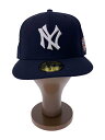 【中古】NEW ERA◆world series 1947/キャップ/7 1/4/アクリル/BLK/メンズ【服飾雑貨他】