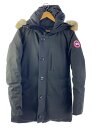 【中古】CANADA GOOSE◆JASPER PARKA//M/ナイロン/BLK/3438JM/※擦れ 使用感あり【メンズウェア】