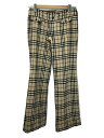 【中古】BURBERRY BLUE LABEL◆ボトム/38/ウール/BEG/チェック【レディースウェア】