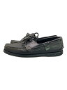 【中古】Paraboot◆BARTH/モカシンシューズ/MARINE SOLE/デッキシューズ/--/BLK/レザー【シューズ】