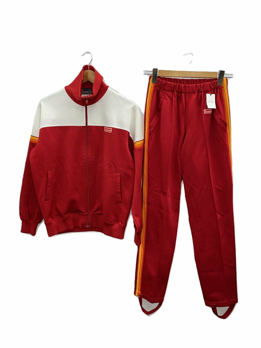 【中古】MIZUNO◆セットアップ/L/ポリエステル/RED【メンズウェア】