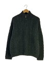【中古】J.CREW◆ジップアップ/ドライバーズ/ケーブル/カーディガン(厚手)/M/ウール/GRY【メンズウェア】(4)