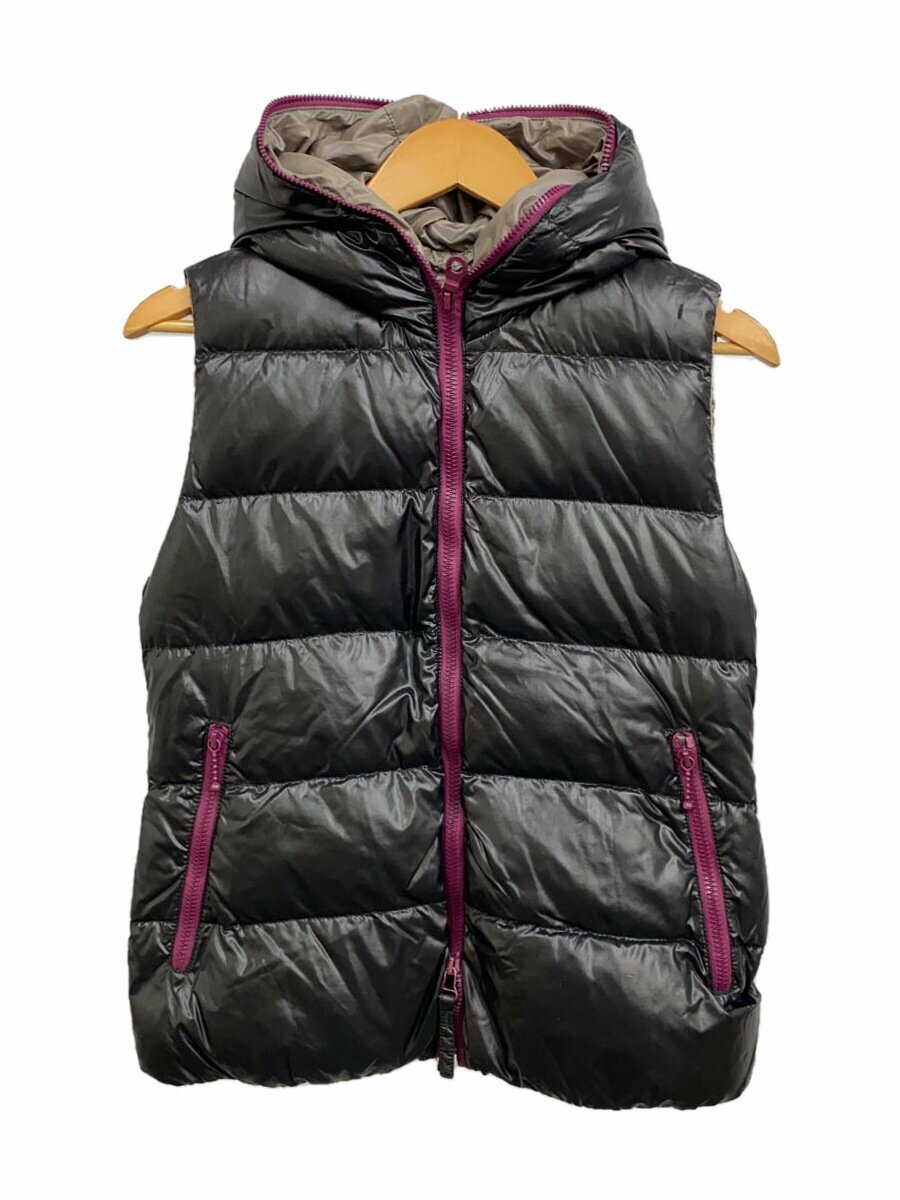 【中古】DUVETICA◆ダウンベスト/40/ナイロン/ブラック/D.911.01-1035R【レディースウェア】
