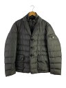 【中古】PRADA◆ダウンジャケット/50/ナイロン/GRY/SGH583/NYLON PIUMA/ホワイトグース【メンズウェア】