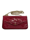 【中古】LOUIS VUITTON◆フェリーチェ_モノグラム・ヴェルニ_RED/エナメル/RED/レディース【服飾雑貨他】