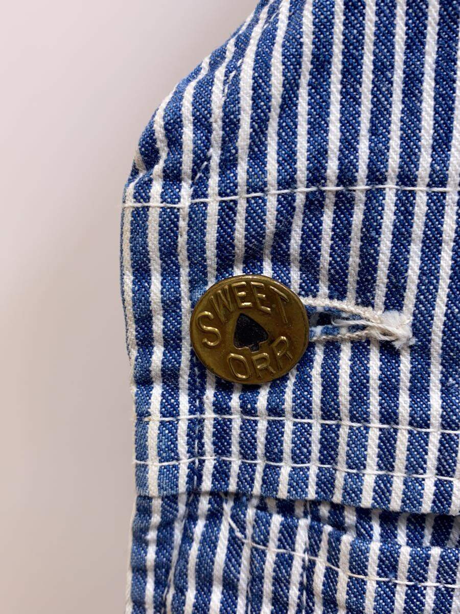 【中古】sweet orr/50s/ヒッコリーオーバーオール/コットン/WHT/ストライプ【メンズウェア】