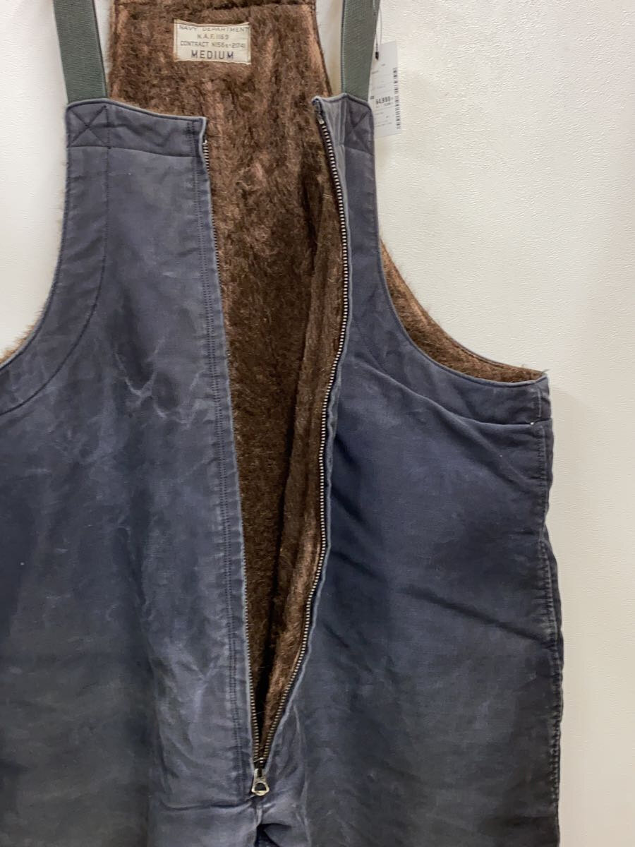 【中古】US.NAVY◆40s/NAF-1169 DECK OVERALLS/アルパカライニング/オーバーオール/--/コットン/NVY【メンズウェア】